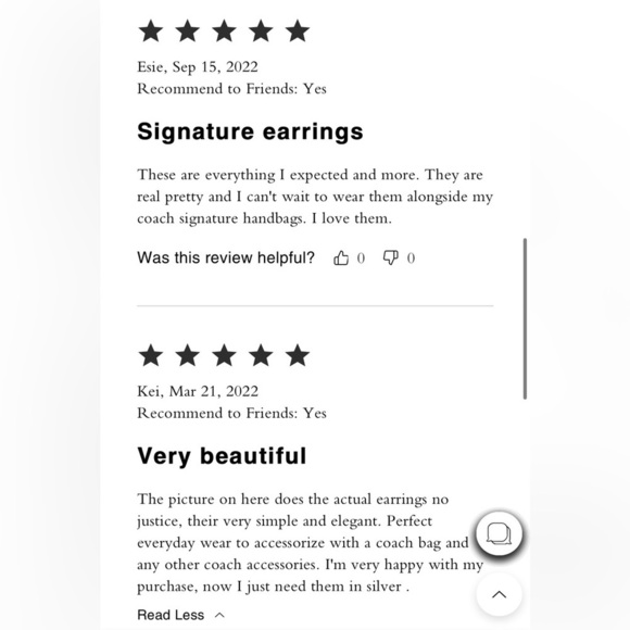 Coach stud earrings - Picture 4 of 4